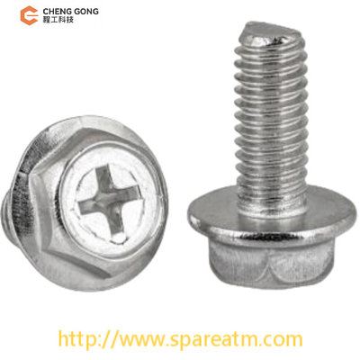 M4*10 NCR S2 Parafusos hexagonais de canal cruzado para peças de reposição NCR